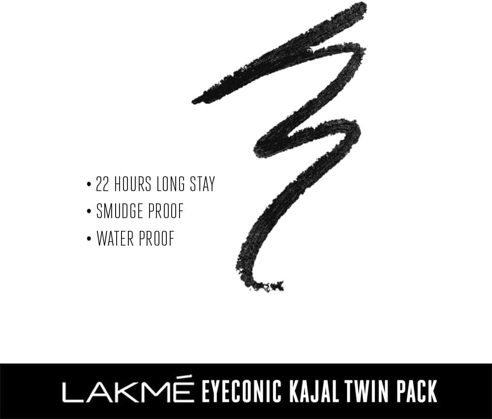 مداد چشم LAKMÉ Eyeconic بسته دوتایی 0.35g + 0.35 gm مداد چشم LAKMÉ Eyeconic بسته دوتایی 0.35g + 0.35 gm