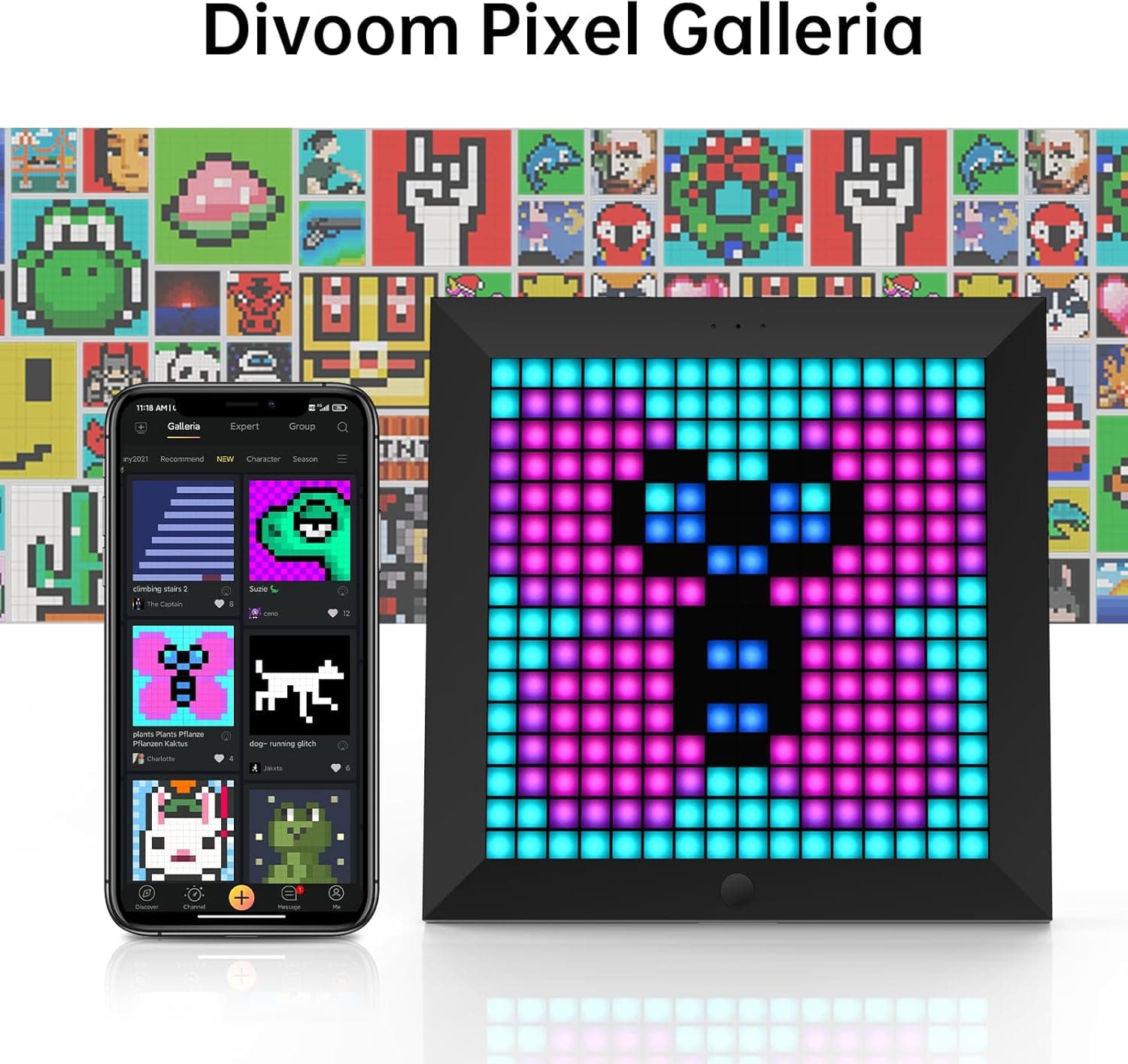 قاب عکس پیکسلی Divoom Pixoo قاب عکس پیکسلی Divoom Pixoo