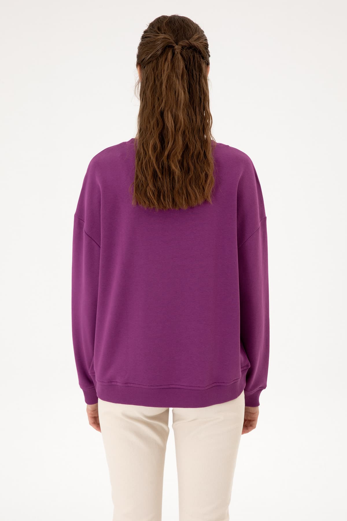 سوئیشرت زنانه U.S. Polo Assn. یقه گرد بنفش مدل 50313562-VR037 سوئیشرت زنانه U.S. Polo Assn. یقه گرد بنفش مدل 50313562-VR037