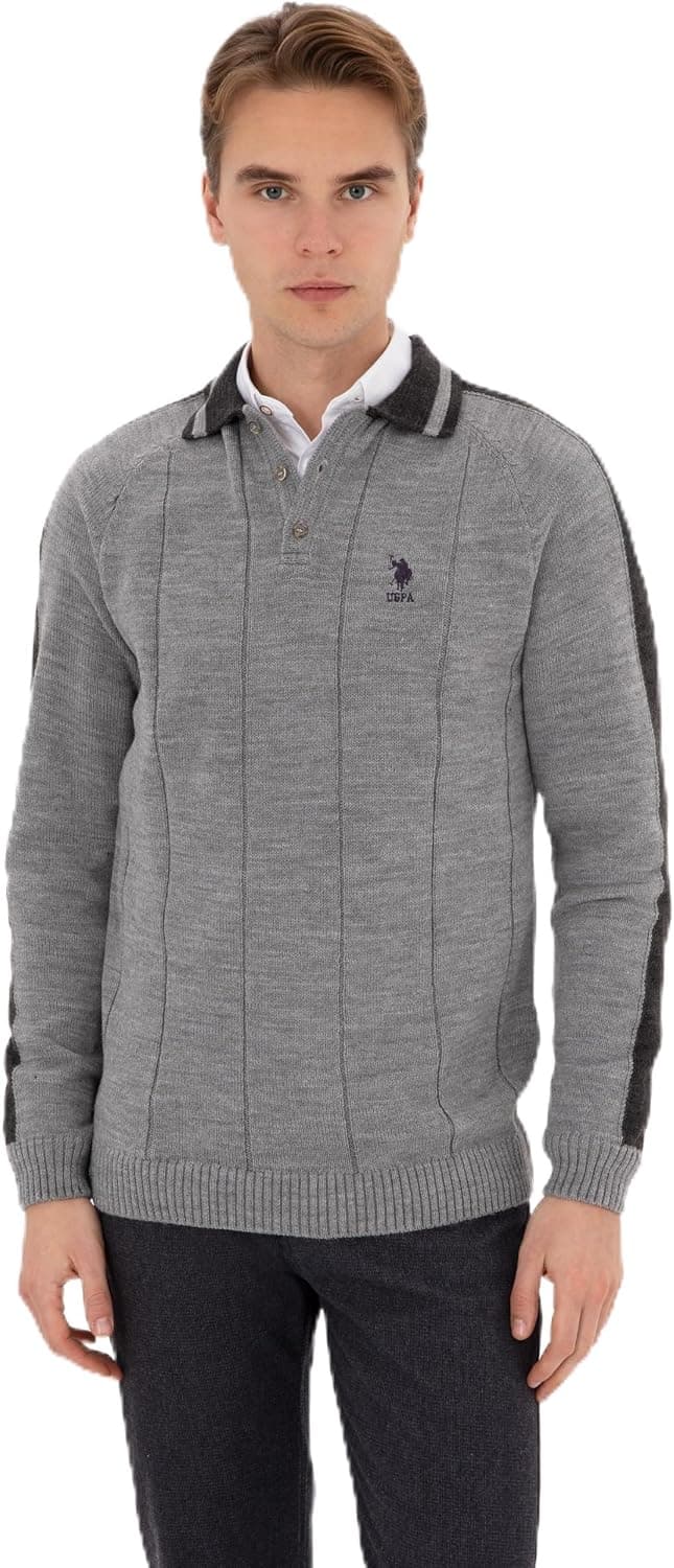 پلیور مردانه U.S. POLO ASSN. خاکستری مدل 50315043-VR024 پلیور مردانه U.S. POLO ASSN. خاکستری مدل 50315043-VR024