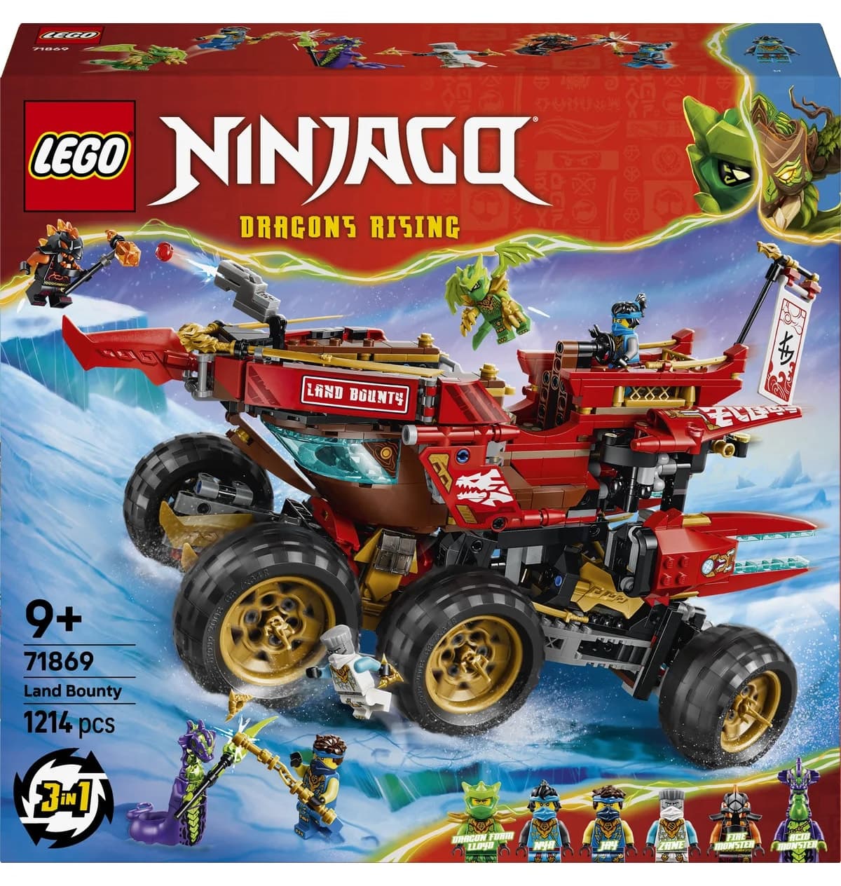 لگو NINJAGO کشتی زمینی مدل 71869 با 1214 قطعه لگو NINJAGO کشتی زمینی مدل 71869 با 1214 قطعه