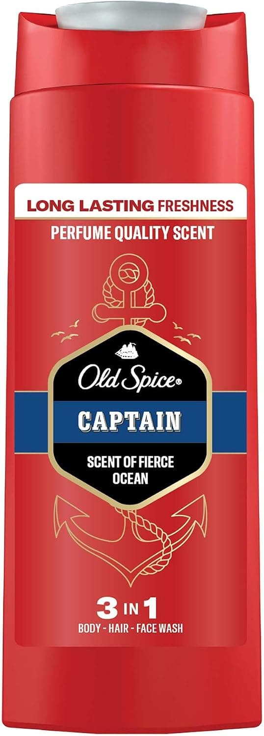 ژل دوش و شامپو مردانه Old Spice 3 in 1 مدل Captain 90 ml ژل دوش و شامپو مردانه Old Spice 3 in 1 مدل Captain 90 ml