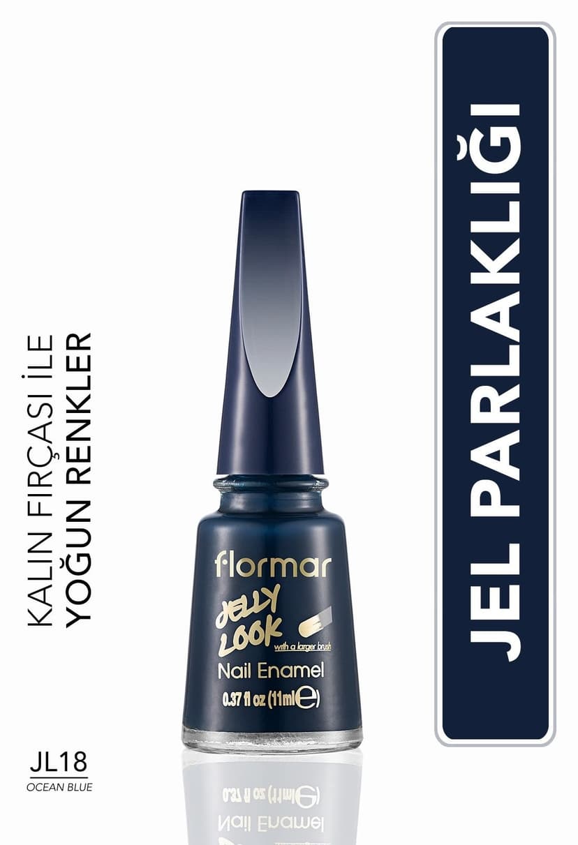 لاک ناخن Flormar خط Jelly Look آبی اقیانوسی مدل JL18 لاک ناخن Flormar خط Jelly Look آبی اقیانوسی مدل JL18
