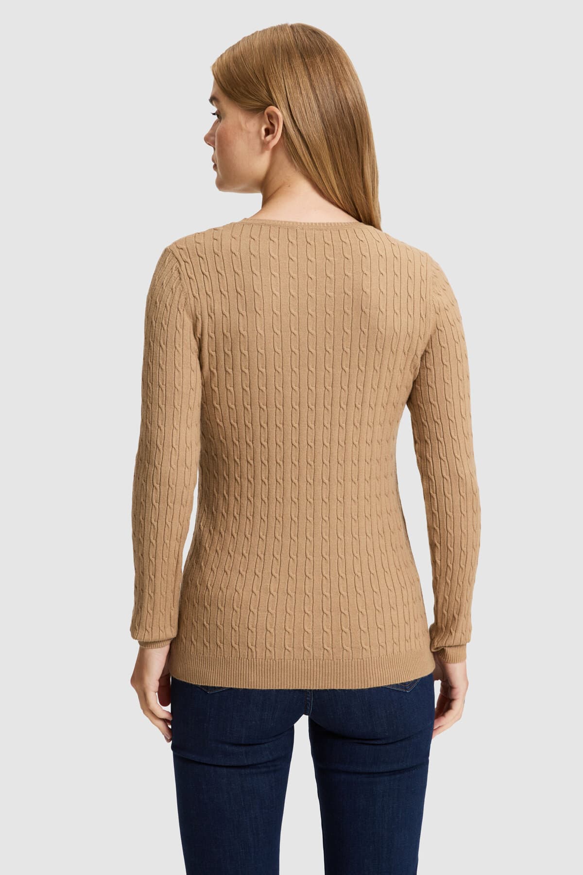 پلیور زنانه U.S. Polo Assn. شتری بیسیک مدل 50331602-VR015 پلیور زنانه U.S. Polo Assn. شتری بیسیک مدل 50331602-VR015