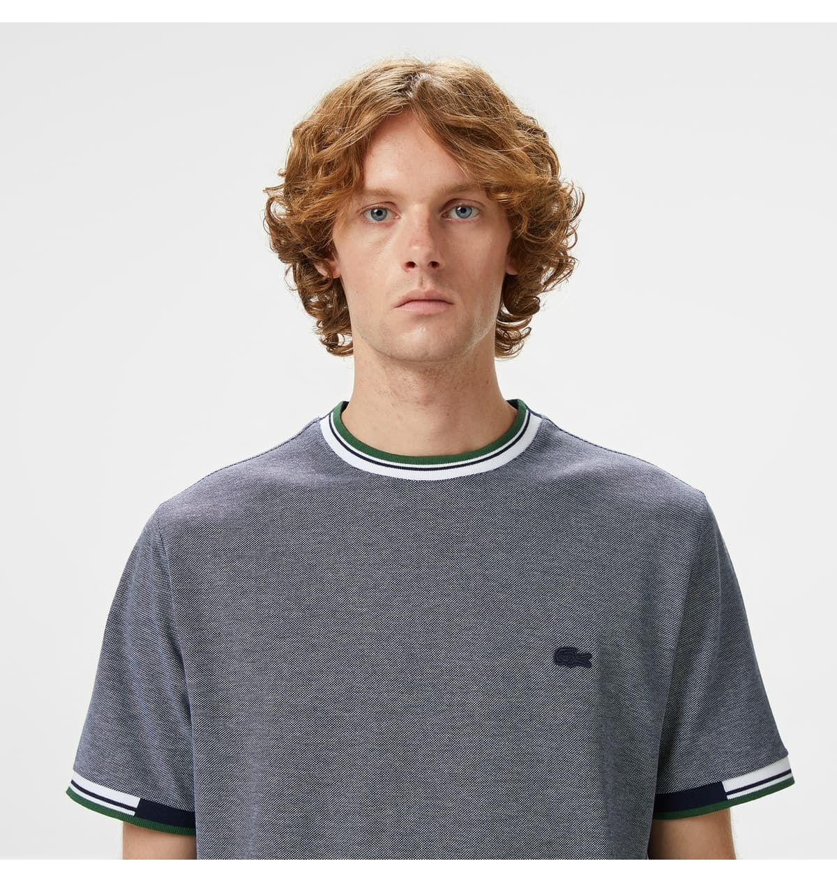 تیشرت مردانه Lacoste فیت معمولی یقه گرد سرمهای تیشرت مردانه Lacoste فیت معمولی یقه گرد سرمهای