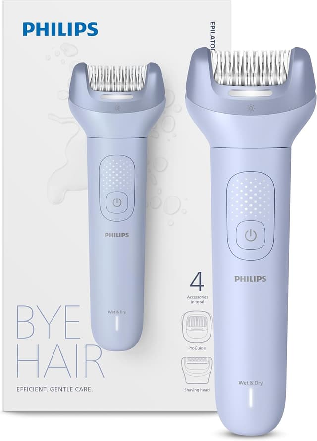 اپیلاتور PHILIPS سری 8000 بیسیم، مناسب استفاده خشک و مرطوب، ProGuide 360°، نور LED، 60 دقیقه شارژدهی مدل BRE709/05 اپیلاتور PHILIPS سری 8000 بیسیم، مناسب استفاده خشک و مرطوب، ProGuide 360°، نور LED، 60 دقیقه شارژدهی مدل BRE709/05