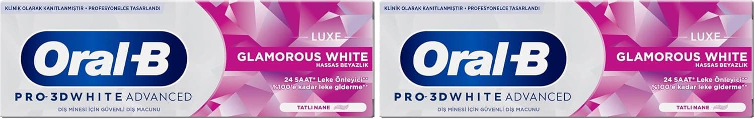 خمیردندان سفیدکننده Oral-B مدل Pro 3D White Advanced Luxe Glamorous White 75 ml خمیردندان سفیدکننده Oral-B مدل Pro 3D White Advanced Luxe Glamorous White 75 ml