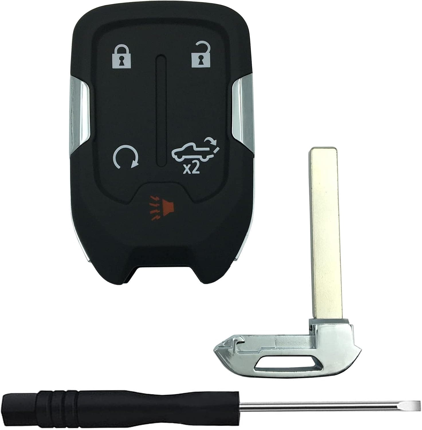 قاب ریموت کلید بدون سوئیچ TALKMOON 5 دکمه C مناسب Chevy Silverado GMC Sierra قاب ریموت کلید بدون سوئیچ TALKMOON 5 دکمه C مناسب Chevy Silverado GMC Sierra