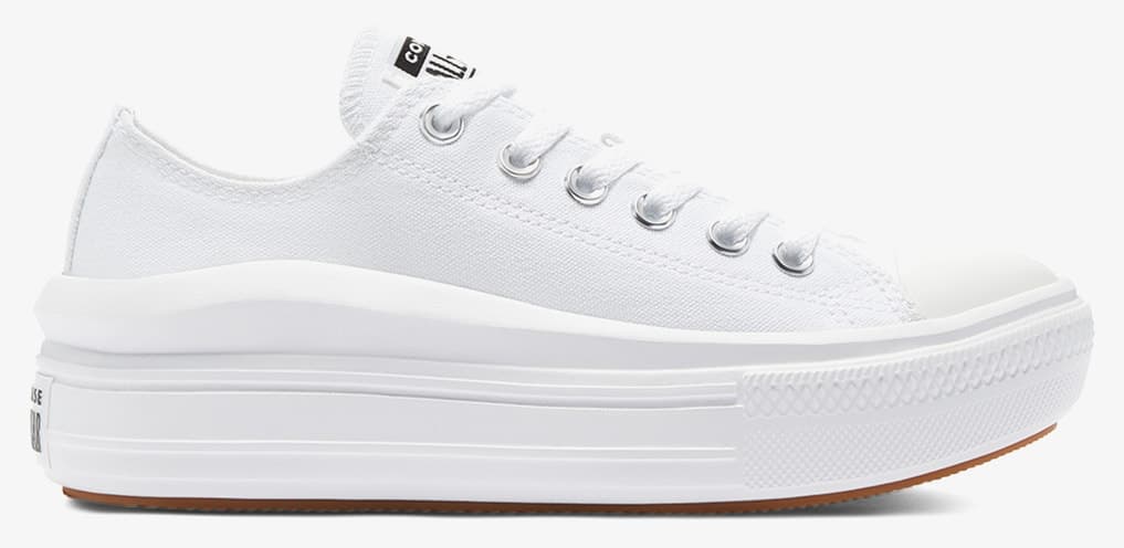 کفش اسنیکر زنانه Converse سفید Chuck Taylor All Star Move Platform کفش اسنیکر زنانه Converse سفید Chuck Taylor All Star Move Platform