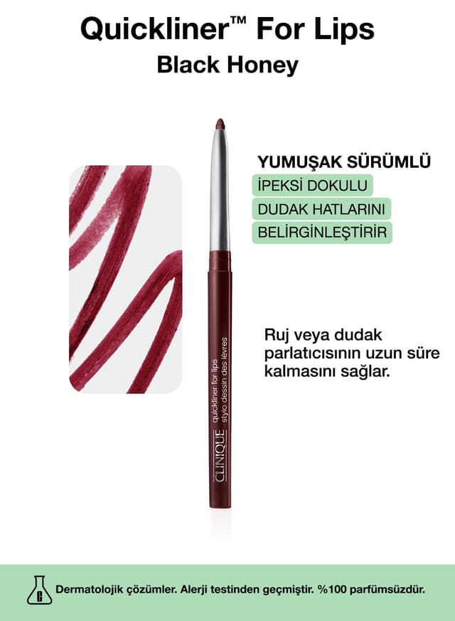 مداد لب Clinique مدل Quickliner For Lips رنگ Black Honey مداد لب Clinique مدل Quickliner For Lips رنگ Black Honey