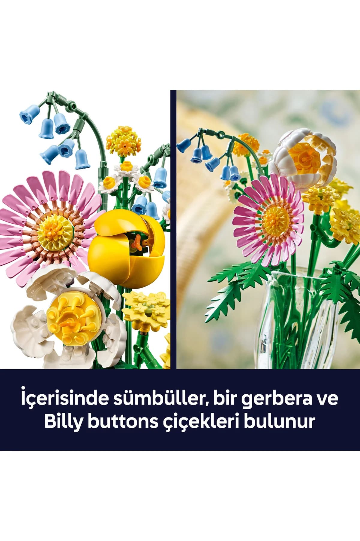 ست ساختنی اسباببازی برای 9+ سال لگو Botanicals دستهگل زرد کوچک مدل 10347، 373 قطعه ست ساختنی اسباببازی برای 9+ سال لگو Botanicals دستهگل زرد کوچک مدل 10347، 373 قطعه