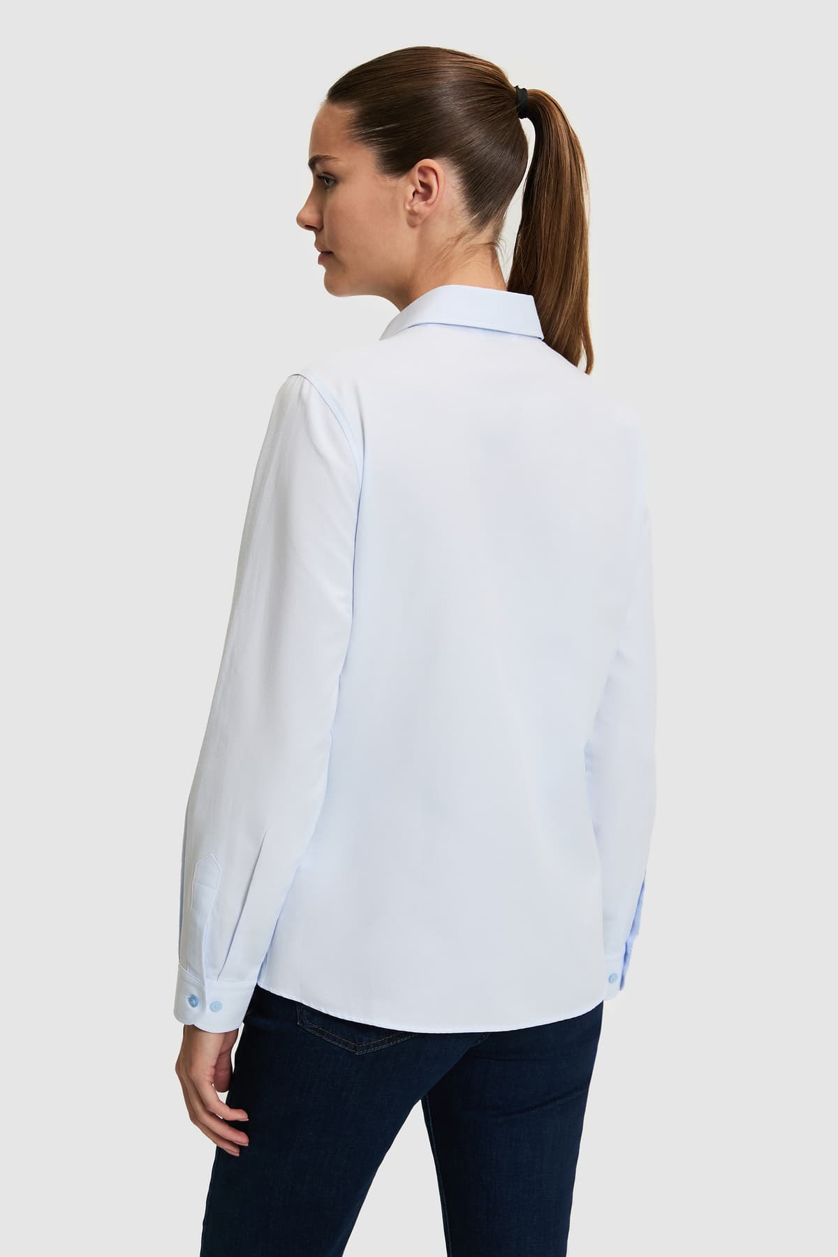 پیراهن زنانه U.S. Polo Assn. ساده آبی روشن آستینبلند مدل 50324791-VR003 پیراهن زنانه U.S. Polo Assn. ساده آبی روشن آستینبلند مدل 50324791-VR003