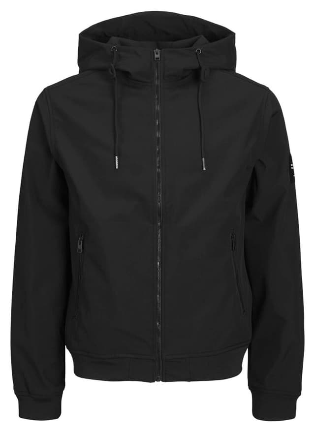 ژاکت مردانه Jack & Jones سافتشل مشکی مدل 12236300 ژاکت مردانه Jack & Jones سافتشل مشکی مدل 12236300