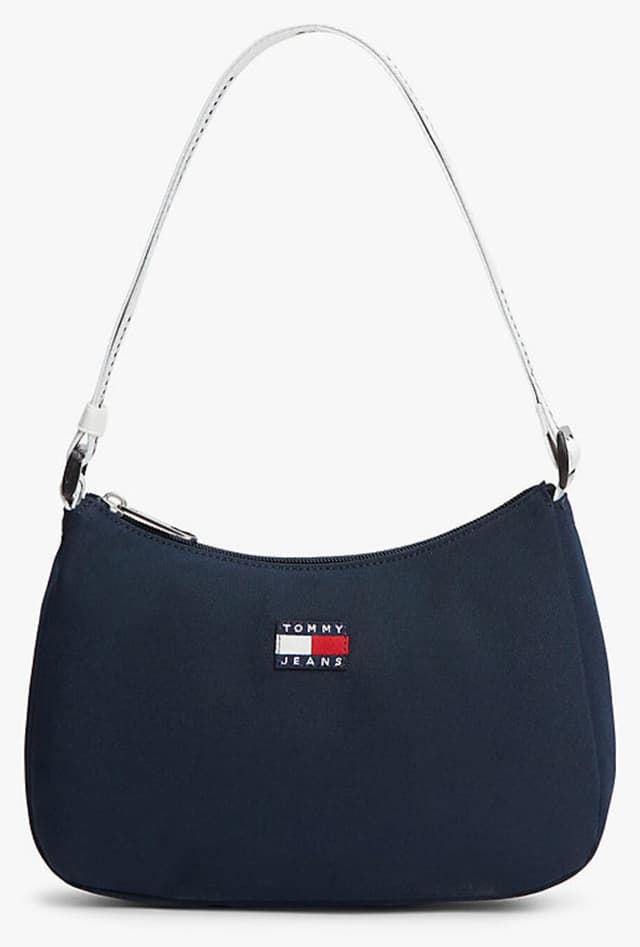 کیف دوشی زنانه Tommy Hilfiger سرمهای مدل AW0AW18463C1G کیف دوشی زنانه Tommy Hilfiger سرمهای مدل AW0AW18463C1G