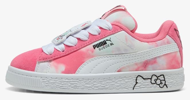 کفش ورزشی بچگانه Puma صورتی Suede Hello Kitty Friends کفش ورزشی بچگانه Puma صورتی Suede Hello Kitty Friends