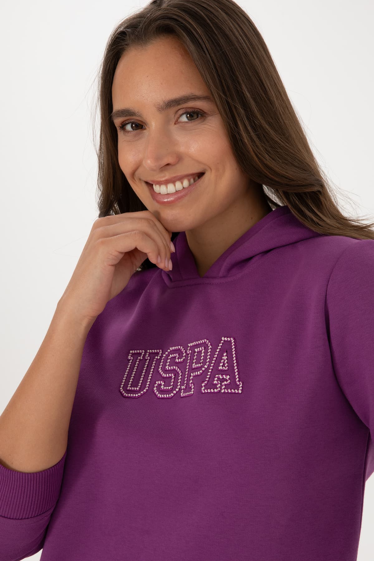 سوئیشرت زنانه U.S. Polo Assn. بنفش کلاهدار شاردون مدل 50313566-VR037 سوئیشرت زنانه U.S. Polo Assn. بنفش کلاهدار شاردون مدل 50313566-VR037