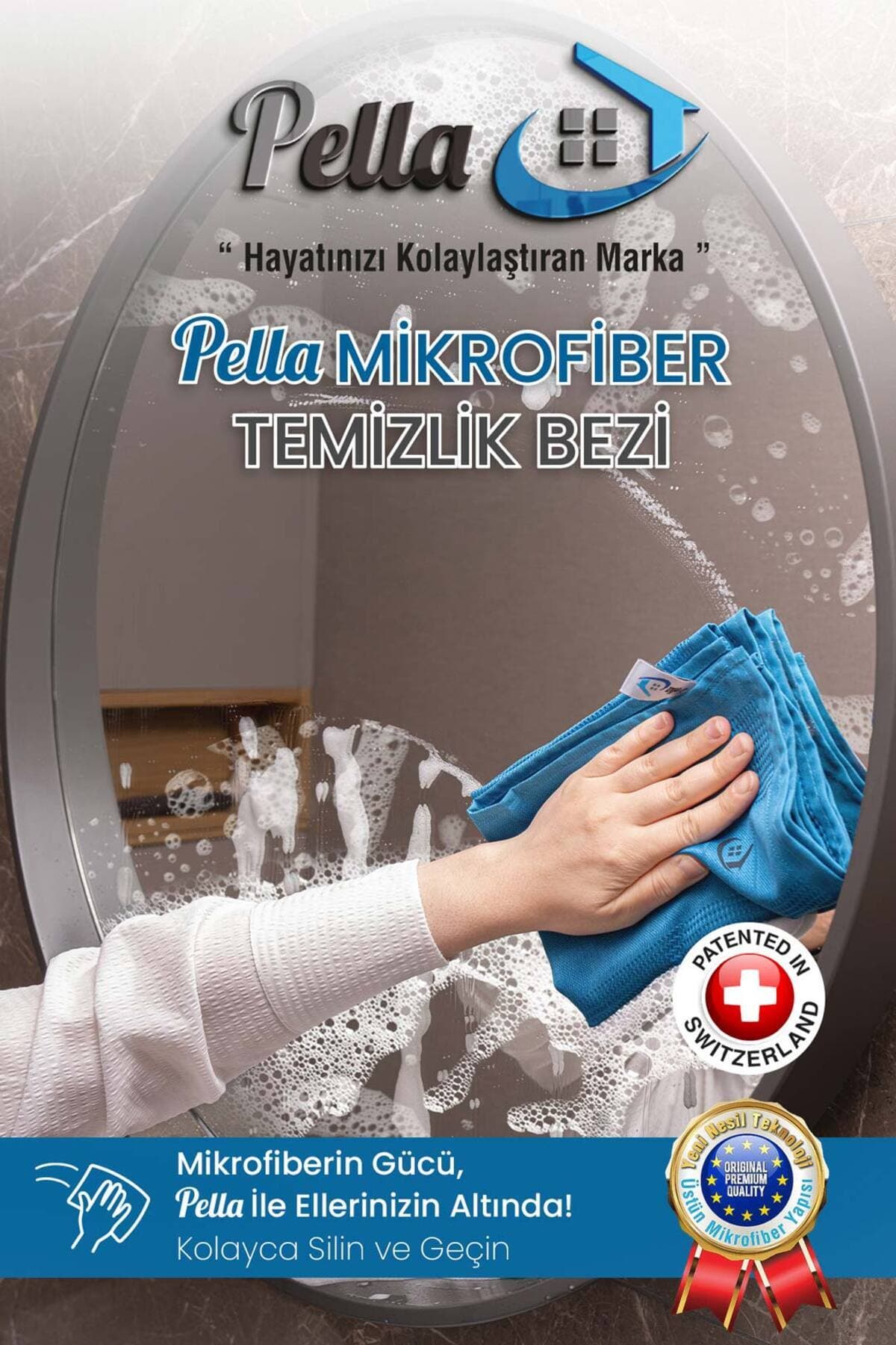 دستمال نظافت میکروفایبر 3 عددی شیشه، خودرو و آشپزخانه Pella وارداتی 40 X 60 CM دستمال نظافت میکروفایبر 3 عددی شیشه، خودرو و آشپزخانه Pella وارداتی 40 X 60 CM