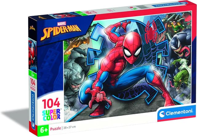 پازل کودکان Clementoni Supercolor مدل 27116 با طرح Spider Man 104 قطعه پازل کودکان Clementoni Supercolor مدل 27116 با طرح Spider Man 104 قطعه