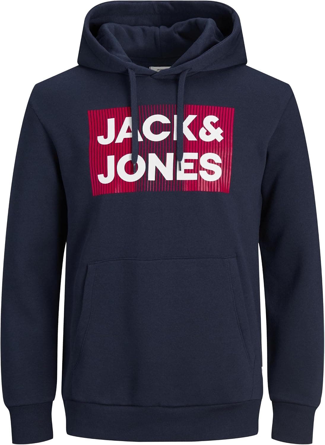 سوئیشرت هودی مردانه JACK & JONES لوگودار JJECORP مدل 12152840 سوئیشرت هودی مردانه JACK & JONES لوگودار JJECORP مدل 12152840