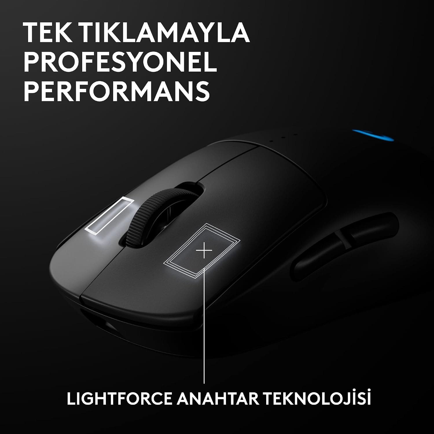 ماوس گیمینگ بیسیم دوطرفه PC/Mac Logitech G با حسگر HERO 2 32K DPI و 500+ IPS، 4 کلید قابلتنظیم، شارژ USB-C، مدل PRO 2 LIGHTSPEED مشکی ماوس گیمینگ بیسیم دوطرفه PC/Mac Logitech G با حسگر HERO 2 32K DPI و 500+ IPS، 4 کلید قابلتنظیم، شارژ USB-C، مدل PRO 2 LIGHTSPEED مشکی