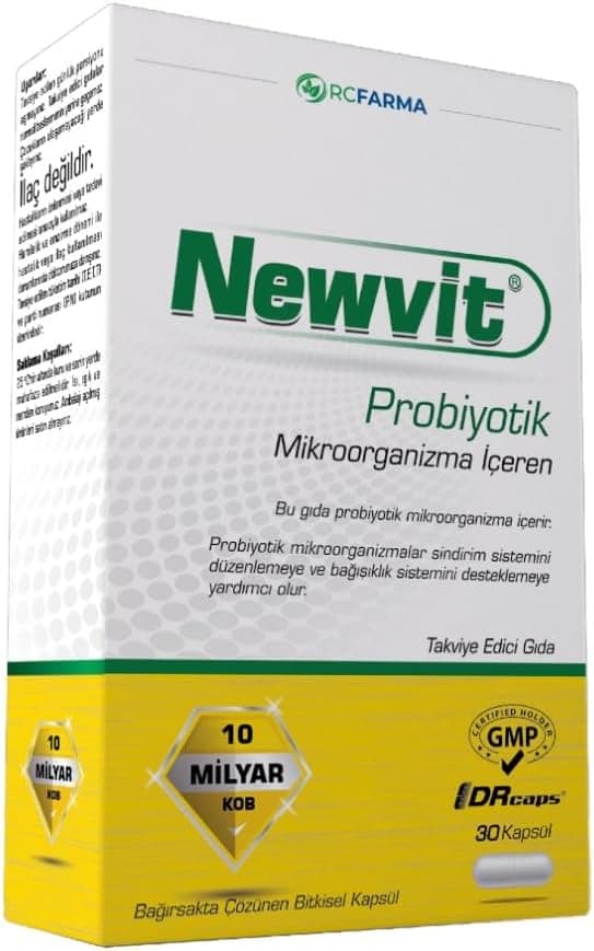 مکمل پروبیوتیک RC Farma Newvit 30 کپسول مکمل پروبیوتیک RC Farma Newvit 30 کپسول