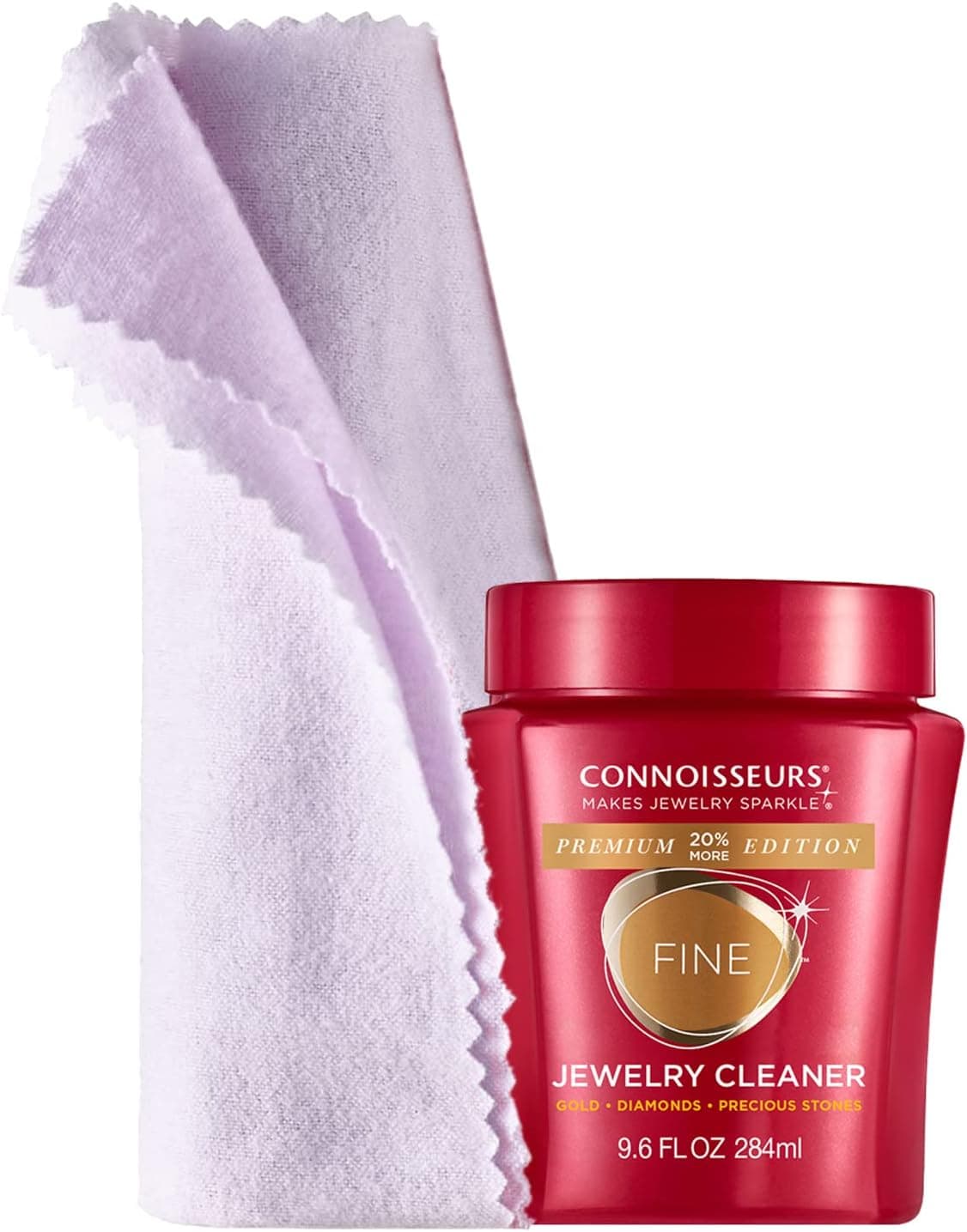 پاککننده جواهرات CONNOISSEURS برای زیورآلات ظریف، نقره یا بدون سنگ قیمتی 9.6 Fl Oz (Pack of 1) پاککننده جواهرات CONNOISSEURS برای زیورآلات ظریف، نقره یا بدون سنگ قیمتی 9.6 Fl Oz (Pack of 1)