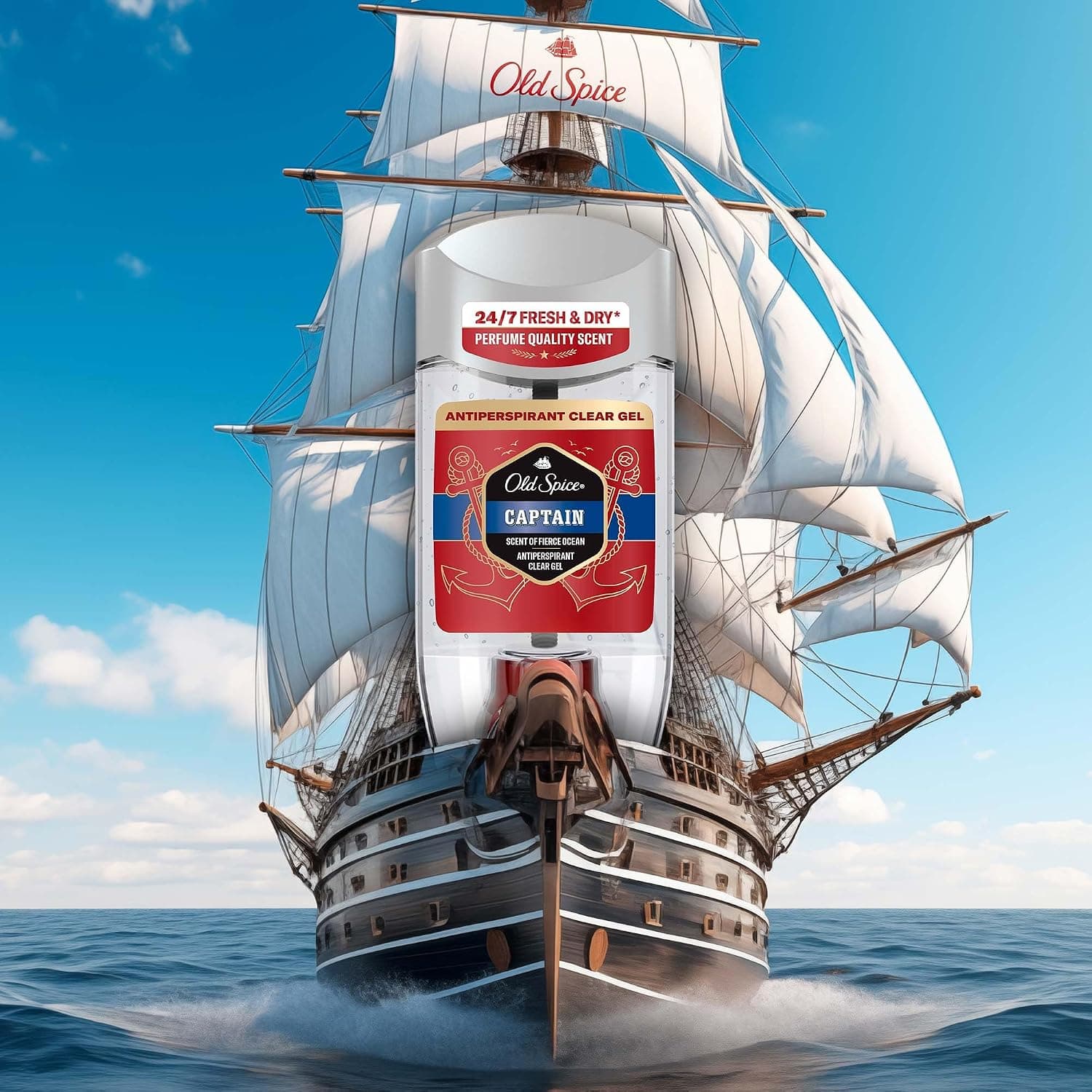 دئودورانت ژلی ضدتعریق شفاف Old Spice Captain 70 ml دئودورانت ژلی ضدتعریق شفاف Old Spice Captain 70 ml