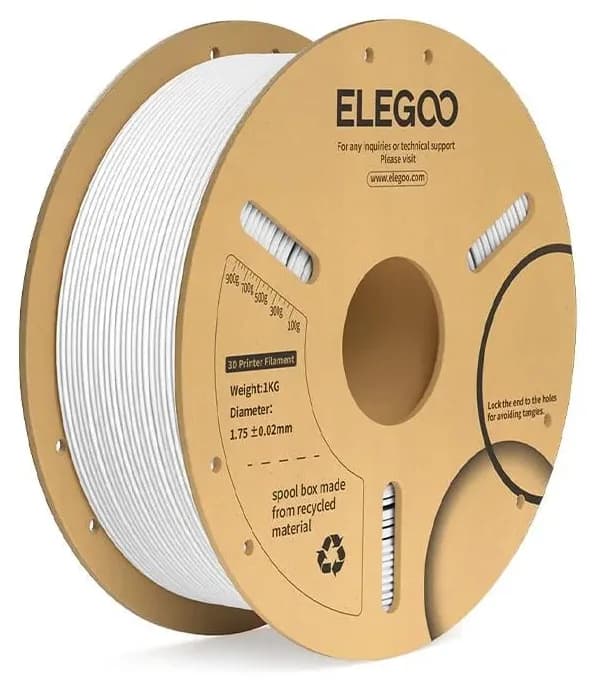 فیلامنت پرینتر سه بعدی ELEGOO PLA+ سفید فیلامنت پرینتر سه بعدی ELEGOO PLA+ سفید