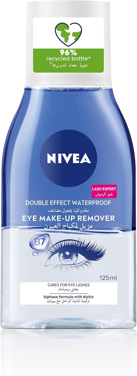 پاککننده آرایش چشم دو فاز Nivea با عصاره گل گندم، 125ml پاککننده آرایش چشم دو فاز Nivea با عصاره گل گندم، 125ml