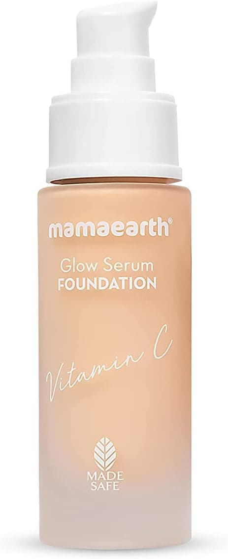 کرمپودر سرمی MAMAEARTH حاوی ویتامین C و زردچوبه با ماندگاری 12 ساعته مدل 01 Ivory Glow - 30 ml کرمپودر سرمی MAMAEARTH حاوی ویتامین C و زردچوبه با ماندگاری 12 ساعته مدل 01 Ivory Glow - 30 ml