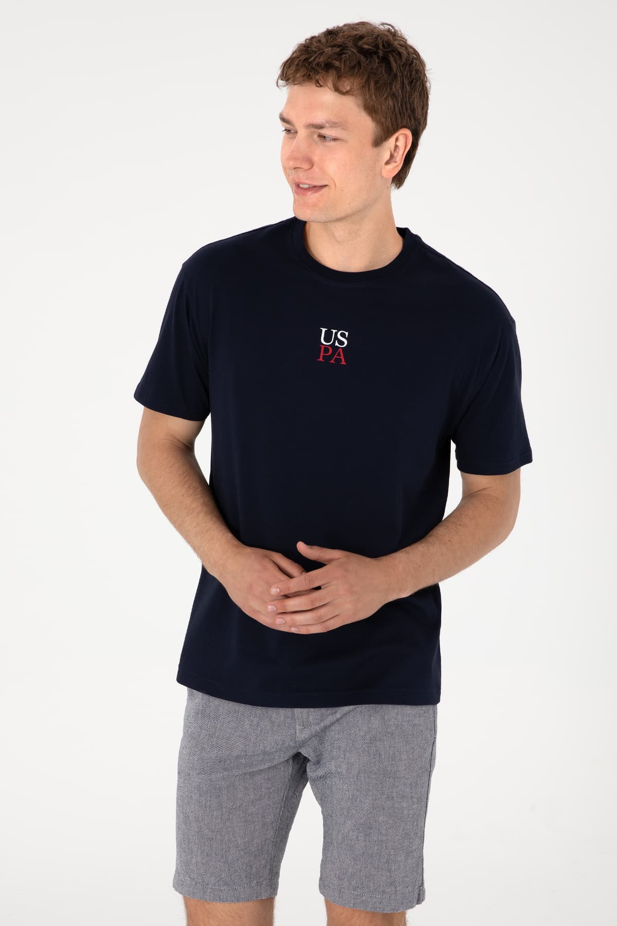 تیشرت مردانه U.S. Polo Assn. فیت راحت یقه گرد سرمهای مدل 50306450-VR033 تیشرت مردانه U.S. Polo Assn. فیت راحت یقه گرد سرمهای مدل 50306450-VR033