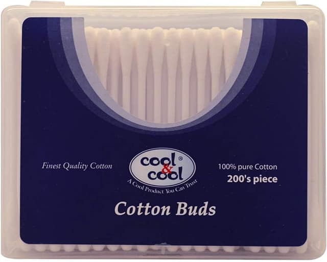 گوشپاککن Cool & Cool دوطرفه با سری گرد و ضخیم 100% پنبهای 200's گوشپاککن Cool & Cool دوطرفه با سری گرد و ضخیم 100% پنبهای 200's