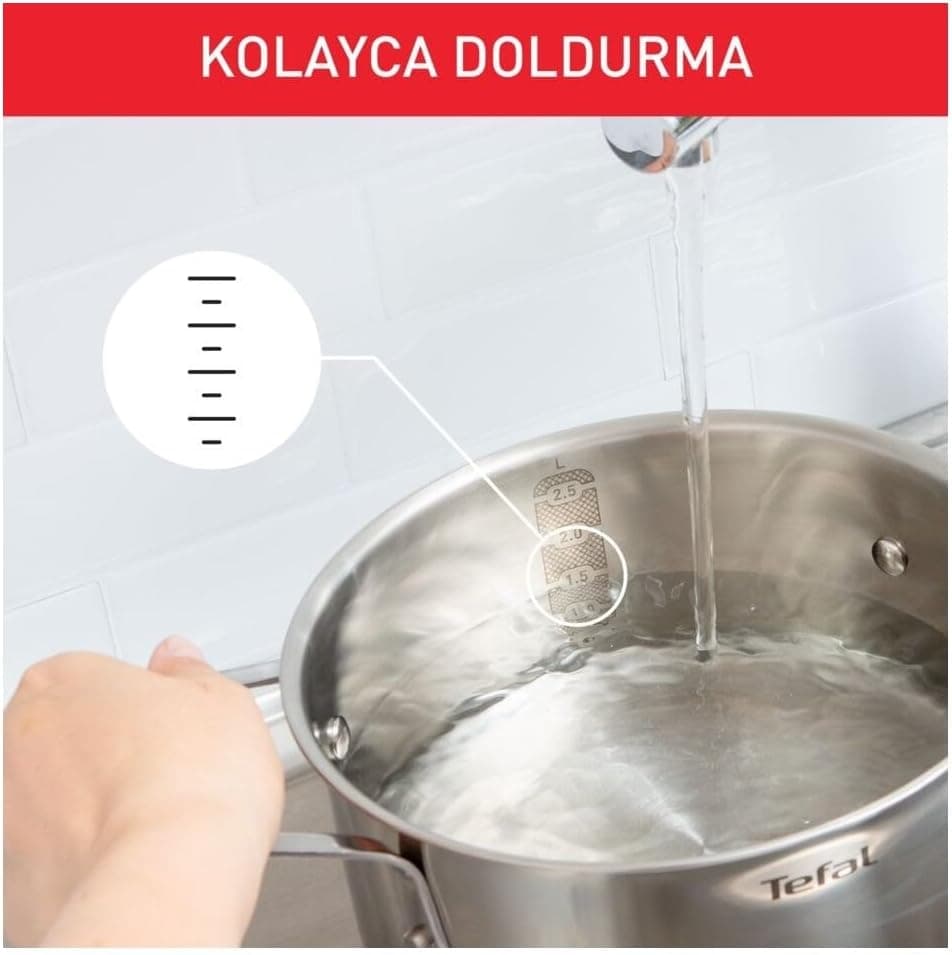 ست قابلمه استیل Tefal Duetto کف القایی 8 پارچه مدل 2100139450 ست قابلمه استیل Tefal Duetto کف القایی 8 پارچه مدل 2100139450