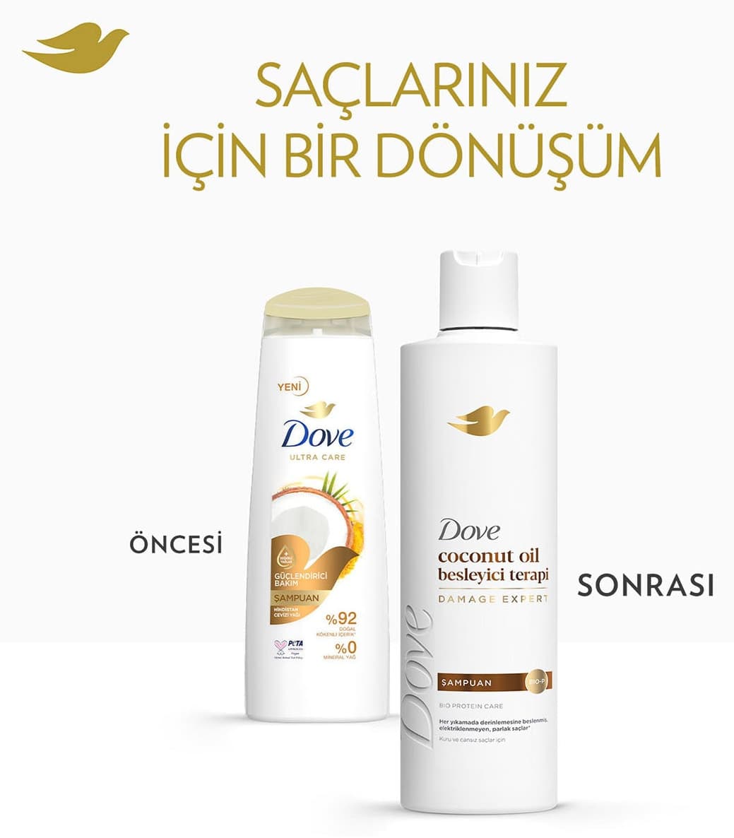 شامپو زنانه Dove روغن نارگیل تغذیهکننده درمانی 375 ml x3 شامپو زنانه Dove روغن نارگیل تغذیهکننده درمانی 375 ml x3