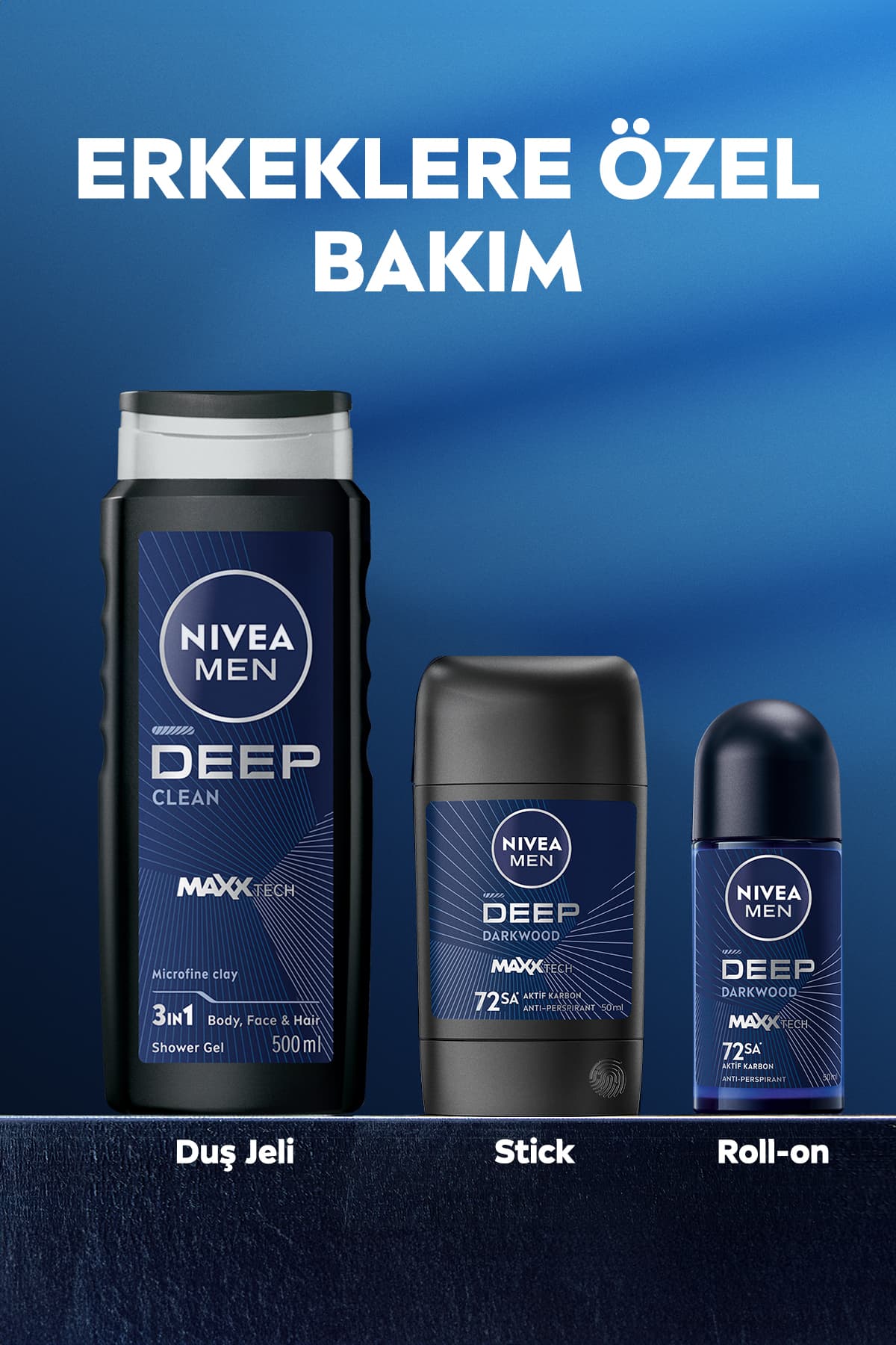 ژل حمام و دوش مردانه NIVEA MEN Deep Clean 500ml ژل حمام و دوش مردانه NIVEA MEN Deep Clean 500ml