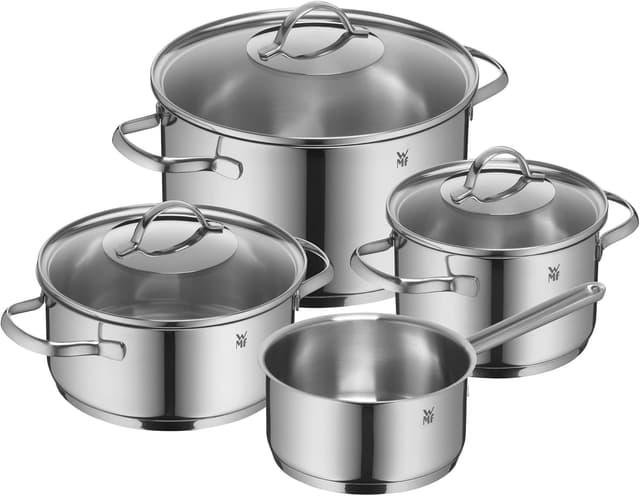 سرویس قابلمه 4 پارچه WMF با درِ شیشهای مناسب اجاق القایی مدل Provence Plus سرویس قابلمه 4 پارچه WMF با درِ شیشهای مناسب اجاق القایی مدل Provence Plus