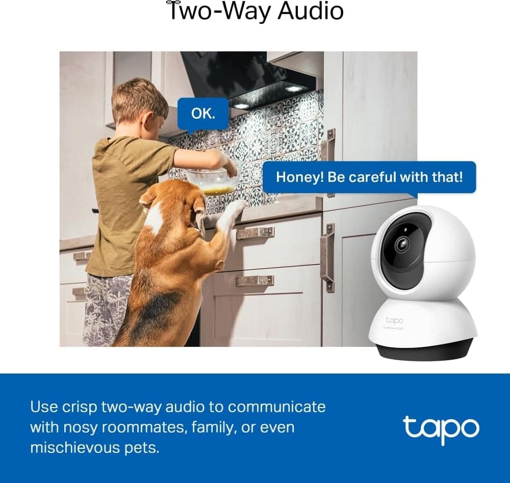 دوربین نظارتی TP-Link Tapo چرخشی Wi-Fi با دید 360° و تشخیص هوشمند مدل C220 دوربین نظارتی TP-Link Tapo چرخشی Wi-Fi با دید 360° و تشخیص هوشمند مدل C220