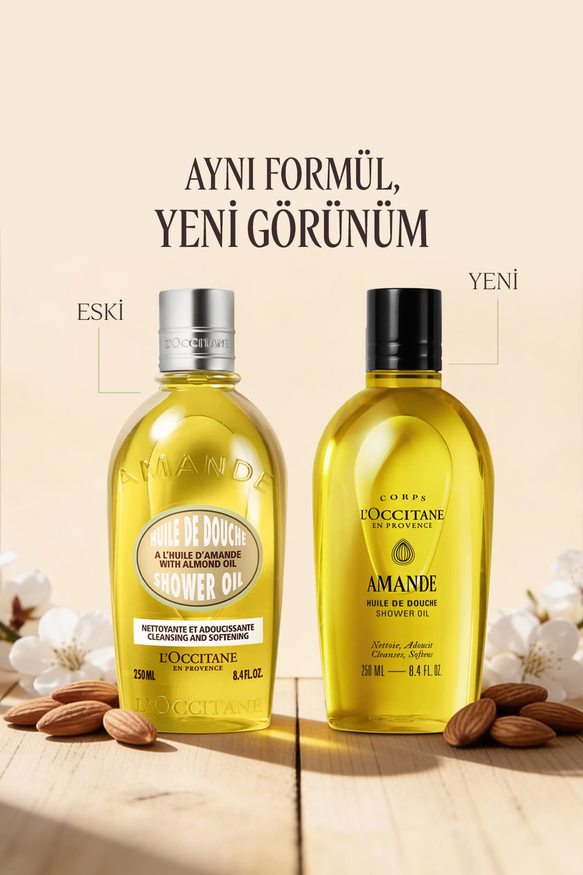 روغن حمام بادام L'Occitane حاوی روغن بادام شیرین و هسته انگور، مغذی و مرطوبکننده با امگا 6 و 9، 250 ml روغن حمام بادام L'Occitane حاوی روغن بادام شیرین و هسته انگور، مغذی و مرطوبکننده با امگا 6 و 9، 250 ml