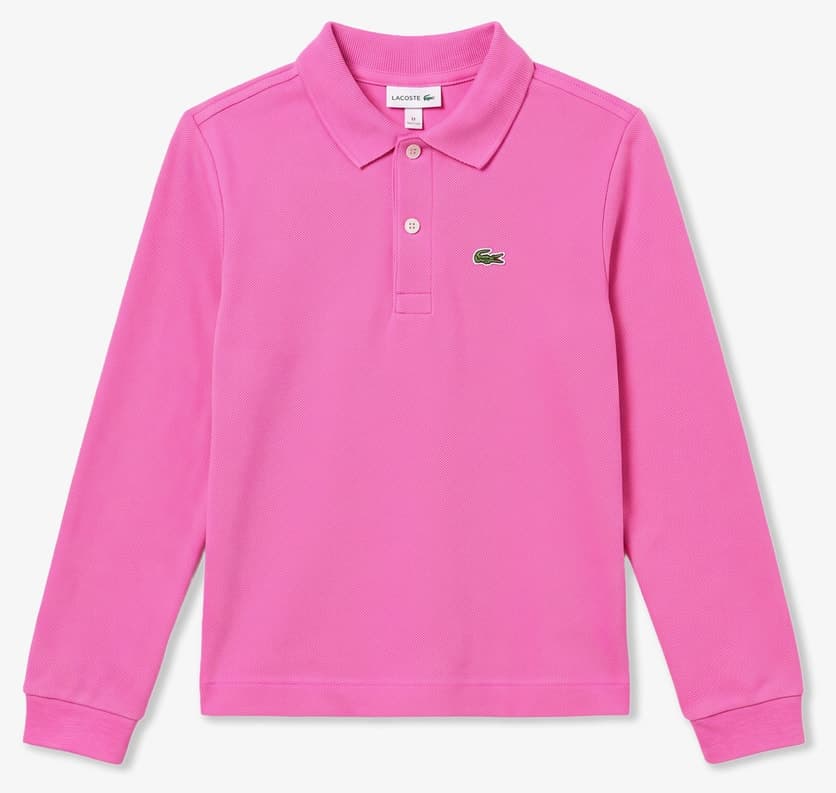 پولوشرت دخترانه Lacoste آستین بلند صورتی پولوشرت دخترانه Lacoste آستین بلند صورتی