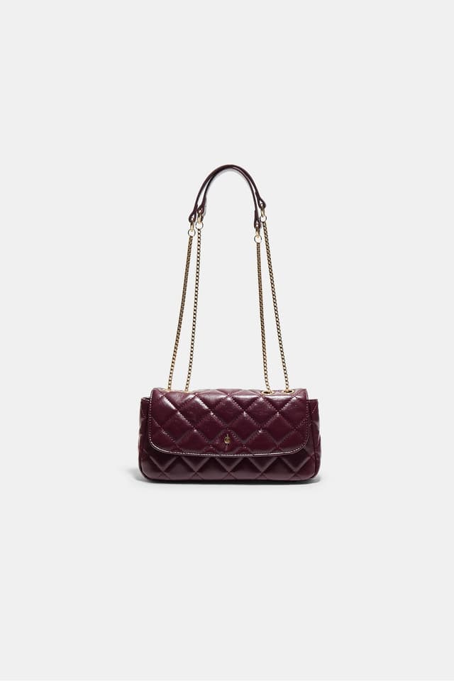کیف زنانه Stradivarius کاپیتونه زنجیردار کراسبادی کیف زنانه Stradivarius کاپیتونه زنجیردار کراسبادی