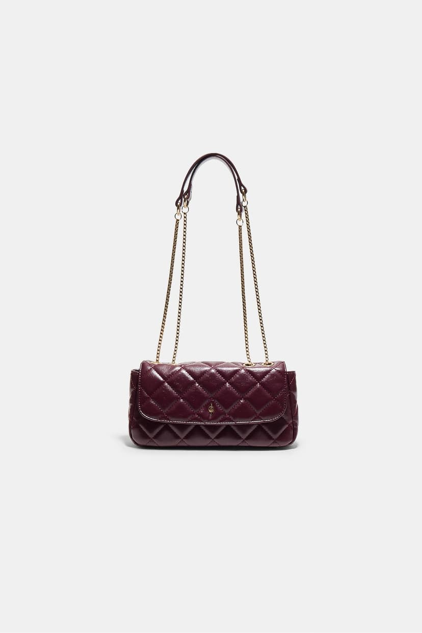کیف زنانه Stradivarius کاپیتونه زنجیردار کراسبادی کیف زنانه Stradivarius کاپیتونه زنجیردار کراسبادی