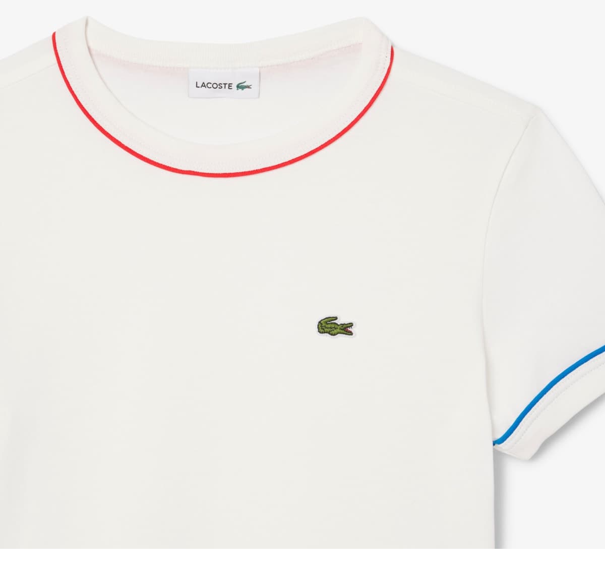 تیشرت بچگانه Lacoste یقه گرد کرم تیشرت بچگانه Lacoste یقه گرد کرم
