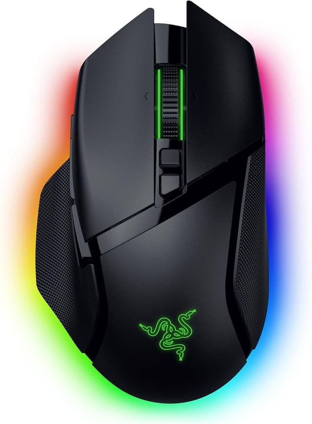ماوس بازی بیسیم ارگونومیک Razer با Chroma RGB، حسگر اپتیکال 35K و 13 کنترل قابل شخصیسازی مدل Basilisk V3 Pro 35K مشکی ماوس بازی بیسیم ارگونومیک Razer با Chroma RGB، حسگر اپتیکال 35K و 13 کنترل قابل شخصیسازی مدل Basilisk V3 Pro 35K مشکی