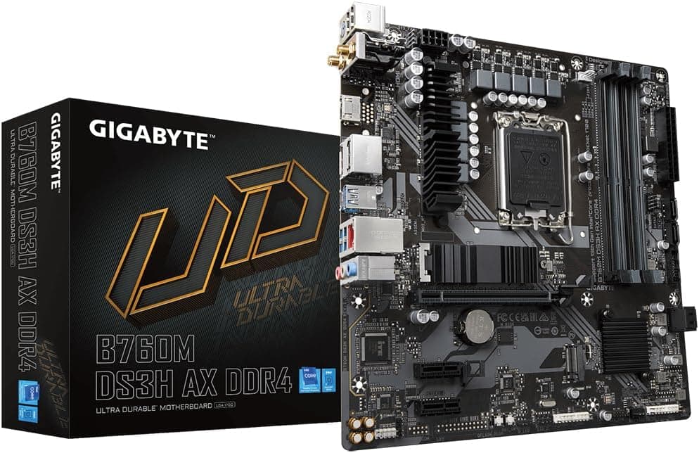مادربرد GIGABYTE مدل B760 DS3H با سوکت LGA1700 و حافظه DDR4 ATX مادربرد GIGABYTE مدل B760 DS3H با سوکت LGA1700 و حافظه DDR4 ATX