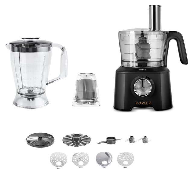 ست غذاساز و مخلوطکن Karaca Mastermaid Power مشکی 10 در 1 2000w ست غذاساز و مخلوطکن Karaca Mastermaid Power مشکی 10 در 1 2000w