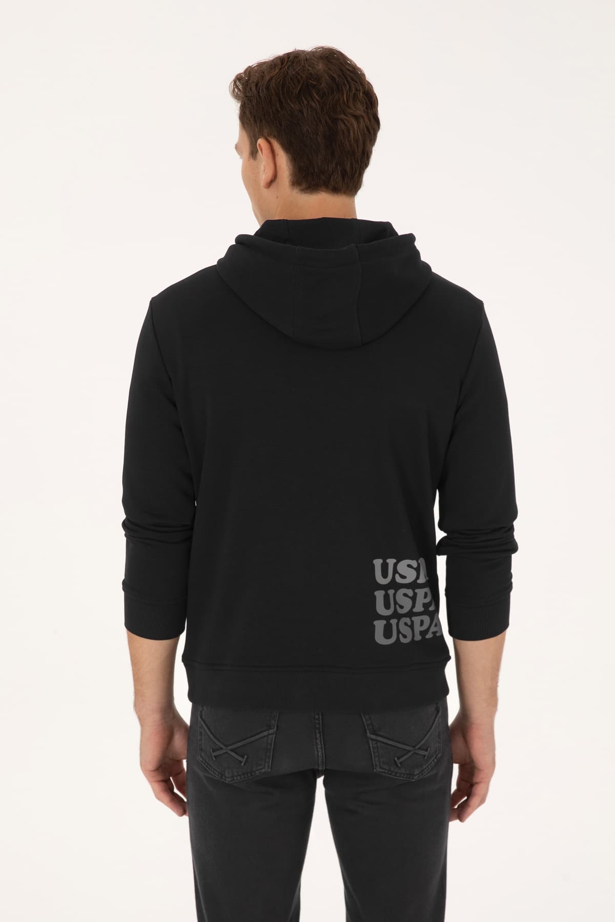 سوئیشرت مردانه U.S. Polo Assn. فیت معمولی نیم زیپ کلاهدار مشکی مدل 50316356-VR046 سوئیشرت مردانه U.S. Polo Assn. فیت معمولی نیم زیپ کلاهدار مشکی مدل 50316356-VR046
