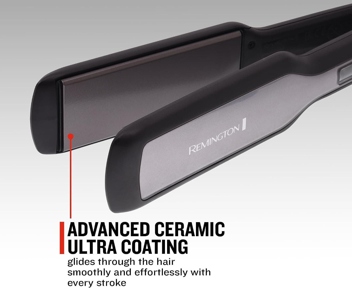 اتو مو Remington Pro Ceramic مدل S5525 صفحه سرامیکی پهن کنترل دمای دیجیتال مشکی اتو مو Remington Pro Ceramic مدل S5525 صفحه سرامیکی پهن کنترل دمای دیجیتال مشکی