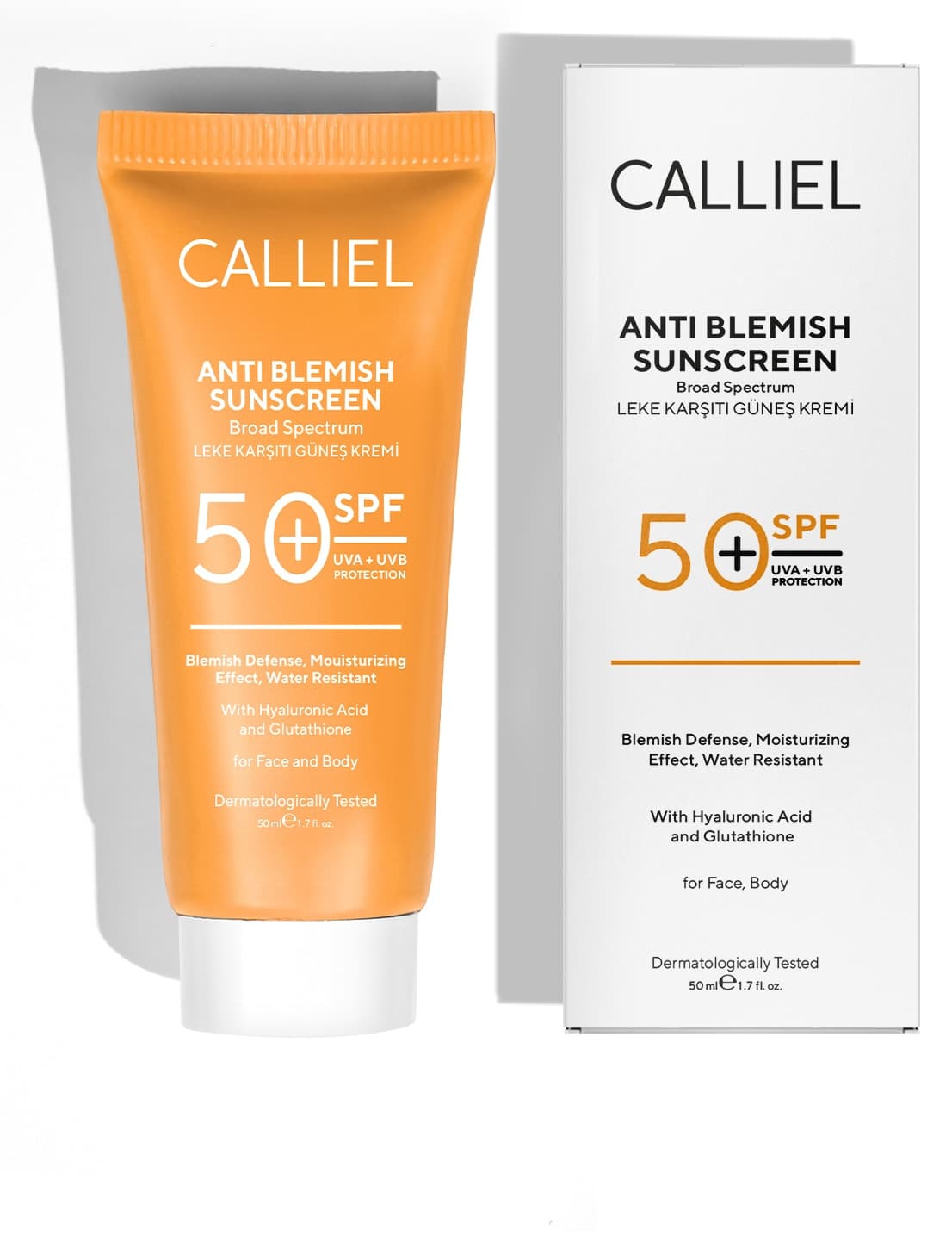 کرم ضد آفتاب CALLİEL ضد لک همه پوستها SPF 50 گلوتاتیوندار 50 ml کرم ضد آفتاب CALLİEL ضد لک همه پوستها SPF 50 گلوتاتیوندار 50 ml