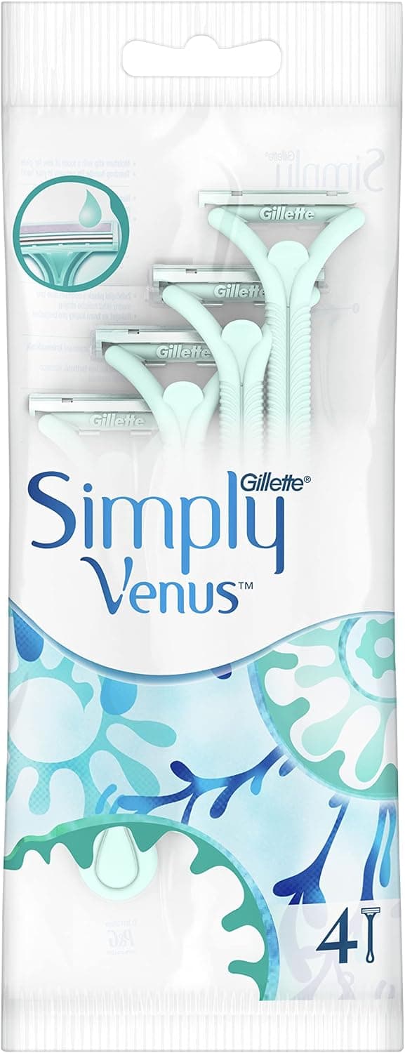 تیغ یکبار مصرف زنانه Gillette Simply Venus 2 4 Count تیغ یکبار مصرف زنانه Gillette Simply Venus 2 4 Count