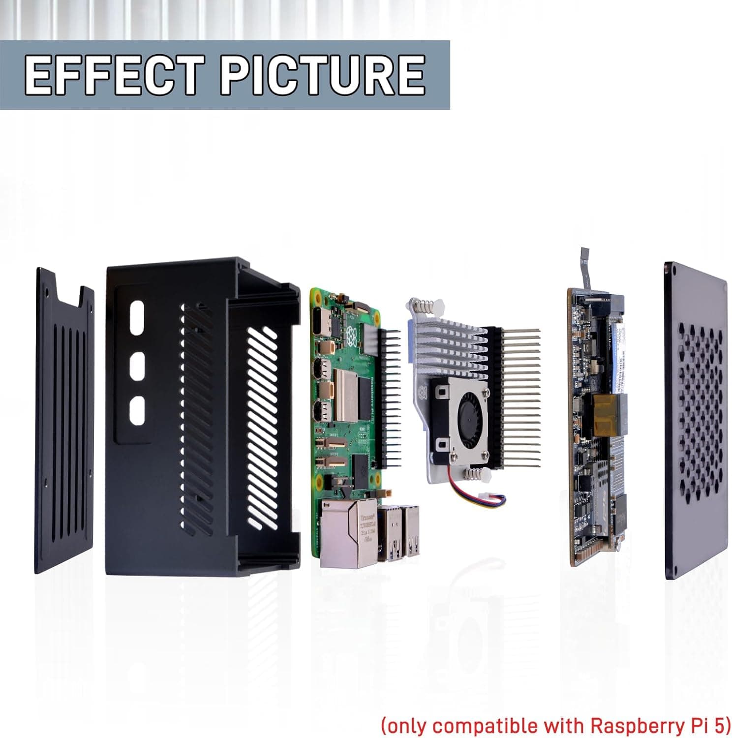 هت PoE+ مدل P33 GeeekPi با M.2 NVMe برای Raspberry Pi 5 هت PoE+ مدل P33 GeeekPi با M.2 NVMe برای Raspberry Pi 5